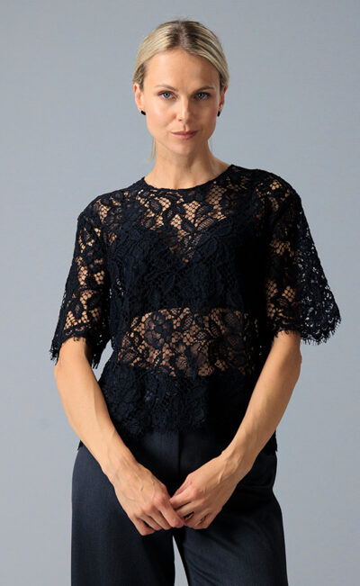 LACE TOP KATI BLACK