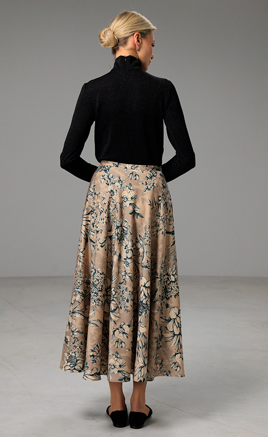 WOOL SKIRT SAMANTHA FLOWERS - Image 5