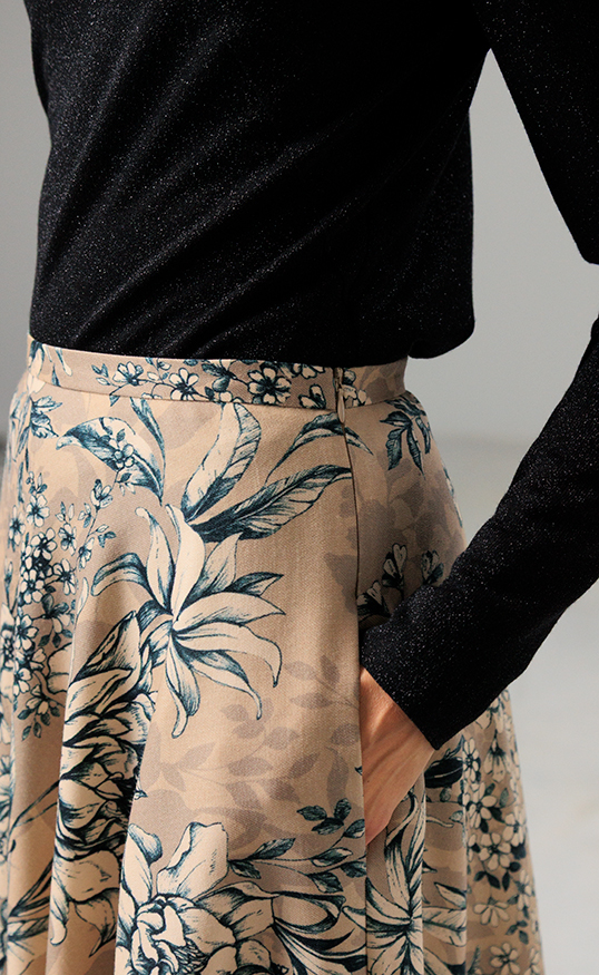WOOL SKIRT SAMANTHA FLOWERS - Image 6