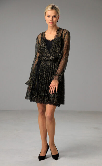 EXCLUSIVE LACE DRESS ISOLDE GOLDEN