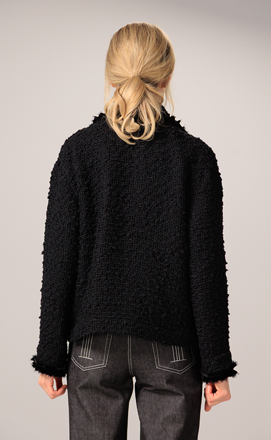 WOOL JACKET ADELHEID BLACK - Image 4