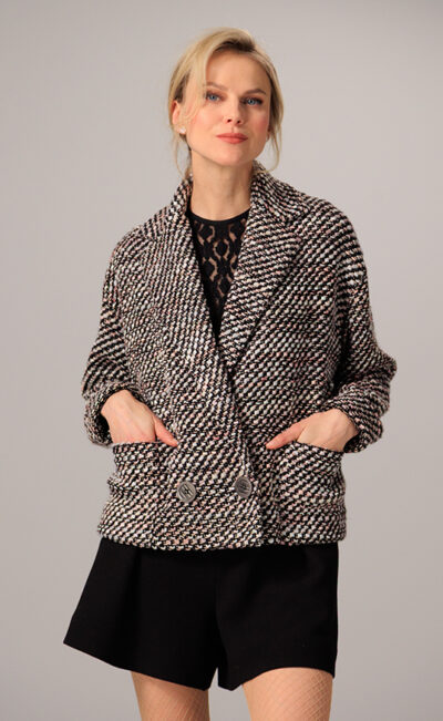 WOOL BLEND BOUCLE JACKET ADELHEID MULTICOLOUR