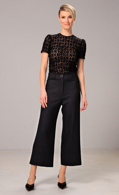 WOOL PANTS HILDE BLACK